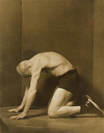 ARNOLD GENTHE (1869-1942) A suite of 10 photographs of Captain Eric Ericson displaying physical prowess. April 7, 1934.